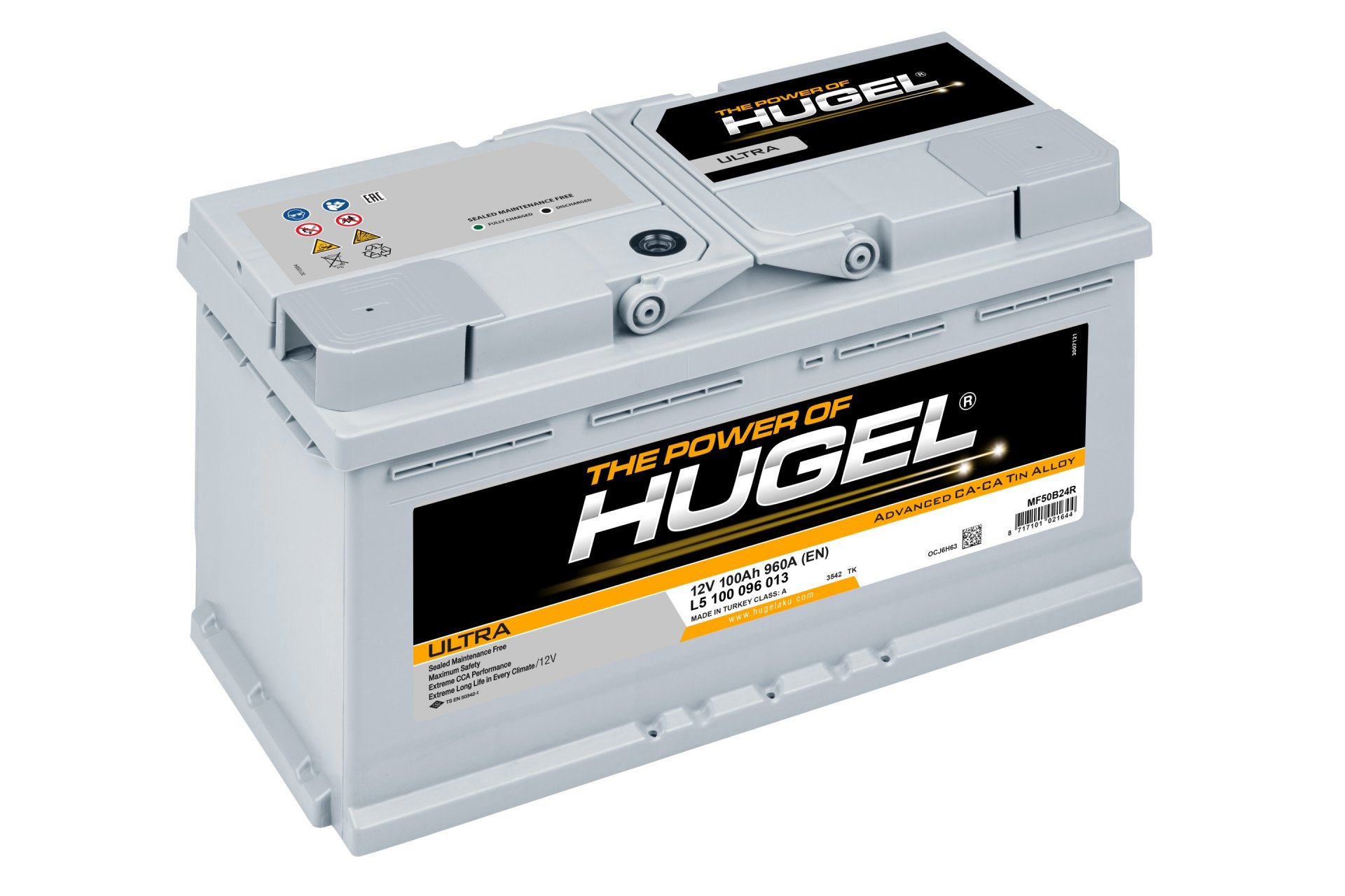  12V 100Ah Hugel Akü - 