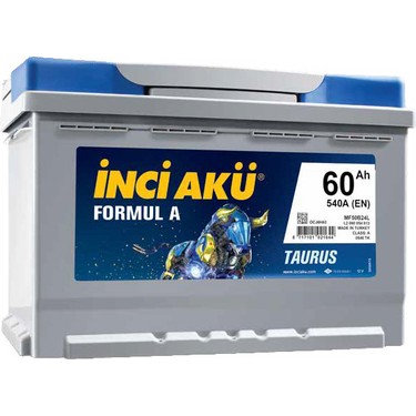 12V 60Ah İnci Akü - Eski Akü depozitoludur, bu fiyatlar aynı amperde eski akü verilmesi dahilinde geçerlidir. Fiyatlarımıza KDV dahildir.