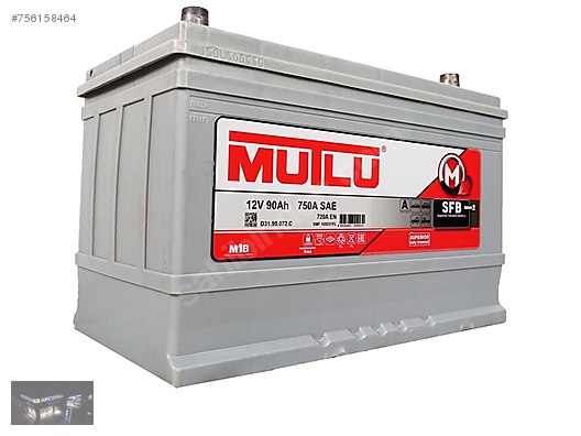 12V 90Ah Mutlu Akü - Eski Akü depozitoludur, bu fiyatlar aynı amperde eski akü verilmesi dahilinde geçerlidir. Fiyatlarımıza KDV dahildir.